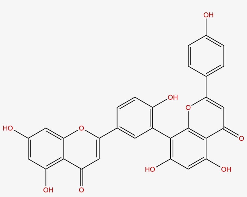 Amentoflavone - Myricetin 3 O -( 4 O Galloyl )- Α L Rhamnopyranoside, transparent png