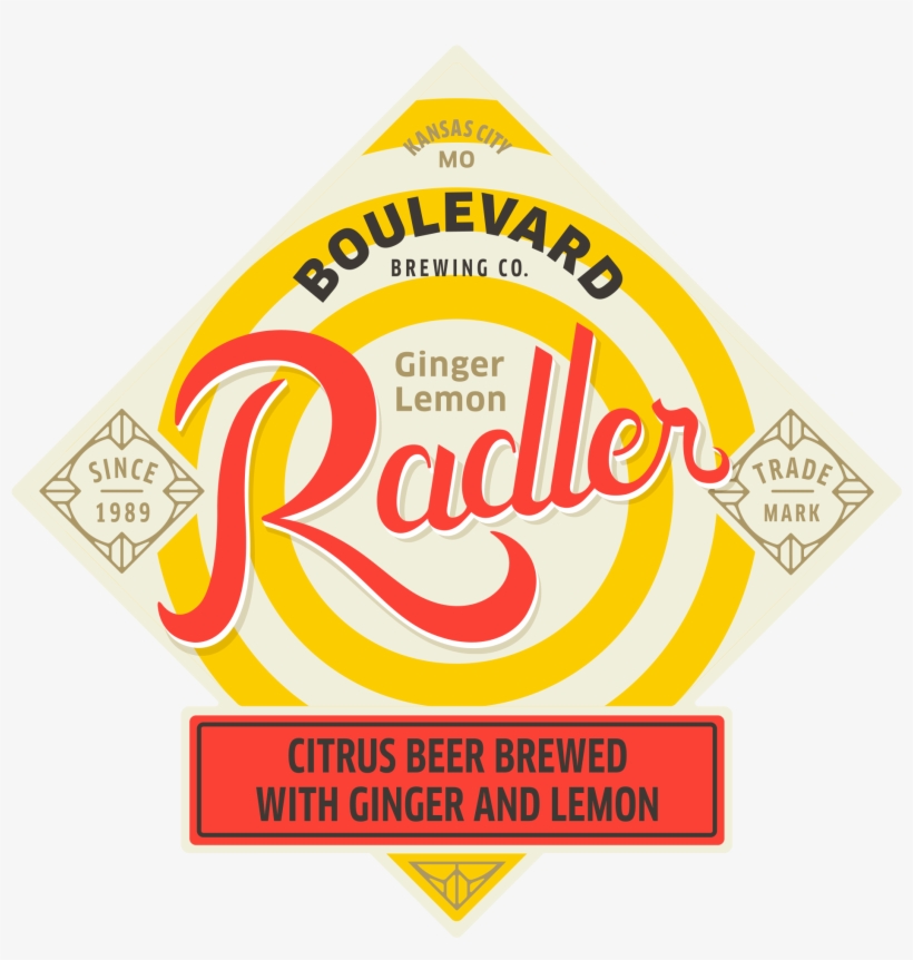 Ginger Lemon Radler - Ginger Lemon Boulevard Brewing Radler, transparent png