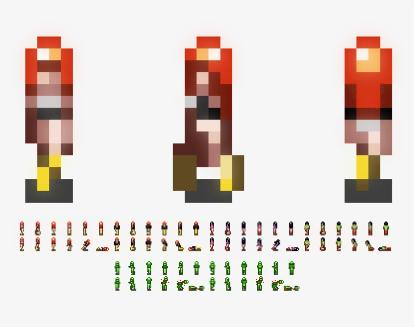 Miniature Pixel People Sprites - Sprite Plataform 2d Pixel, transparent png