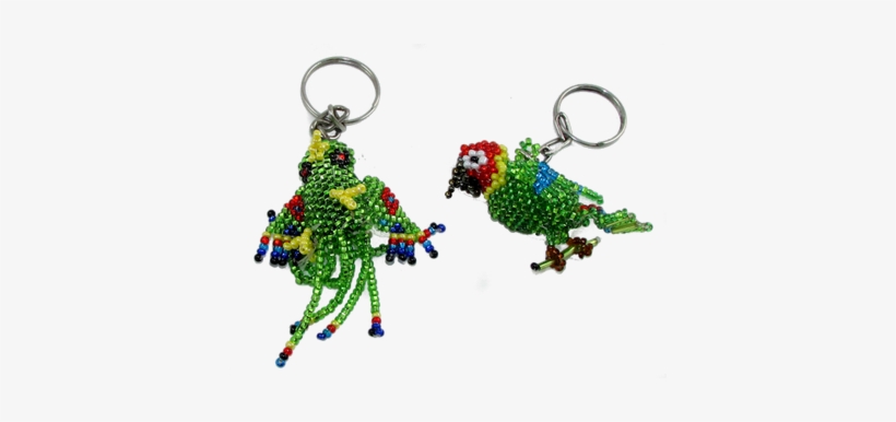 Green Parrot Key Chain - Design, transparent png