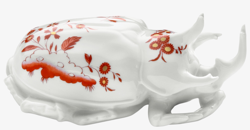 Three Horned Beetle Galli Rossi - Doccia Porcelain, transparent png