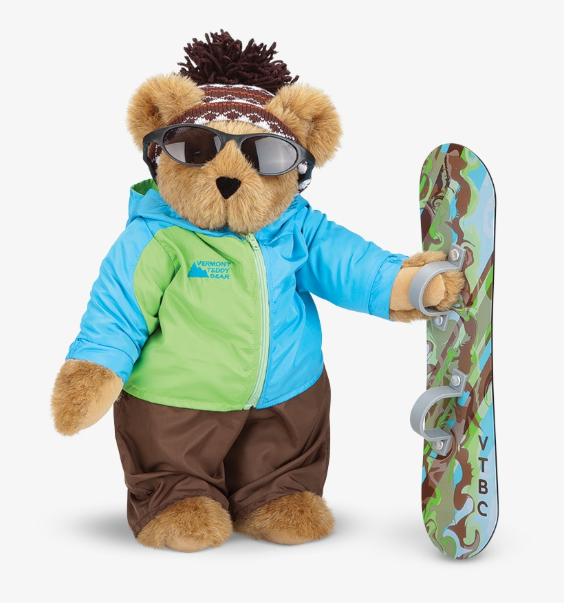 On Your Vermont Teddy Bear - Vermont Teddy Bear Company 15" Snowboarder Teddy Bear, transparent png