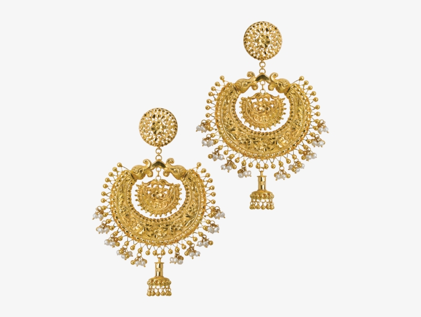 Naksha Kanbala - B Sarkar Jeweller Earrings, transparent png