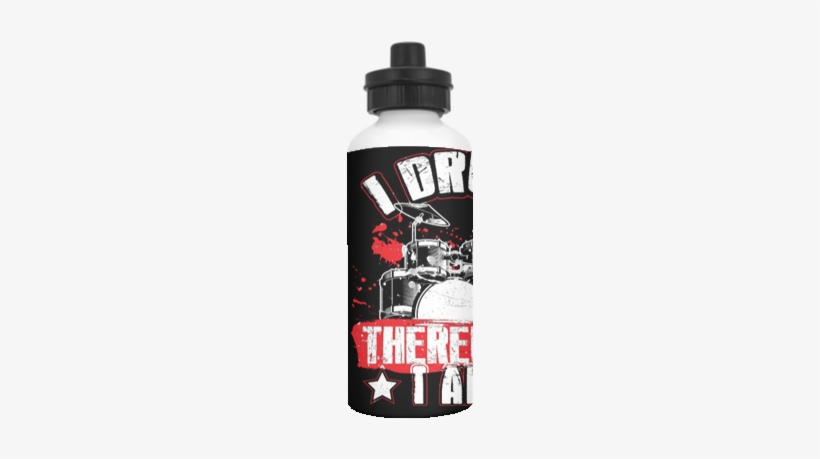 I Drum Therefore I Am 20 Oz Stainless Steel Water Bottle - Music, transparent png