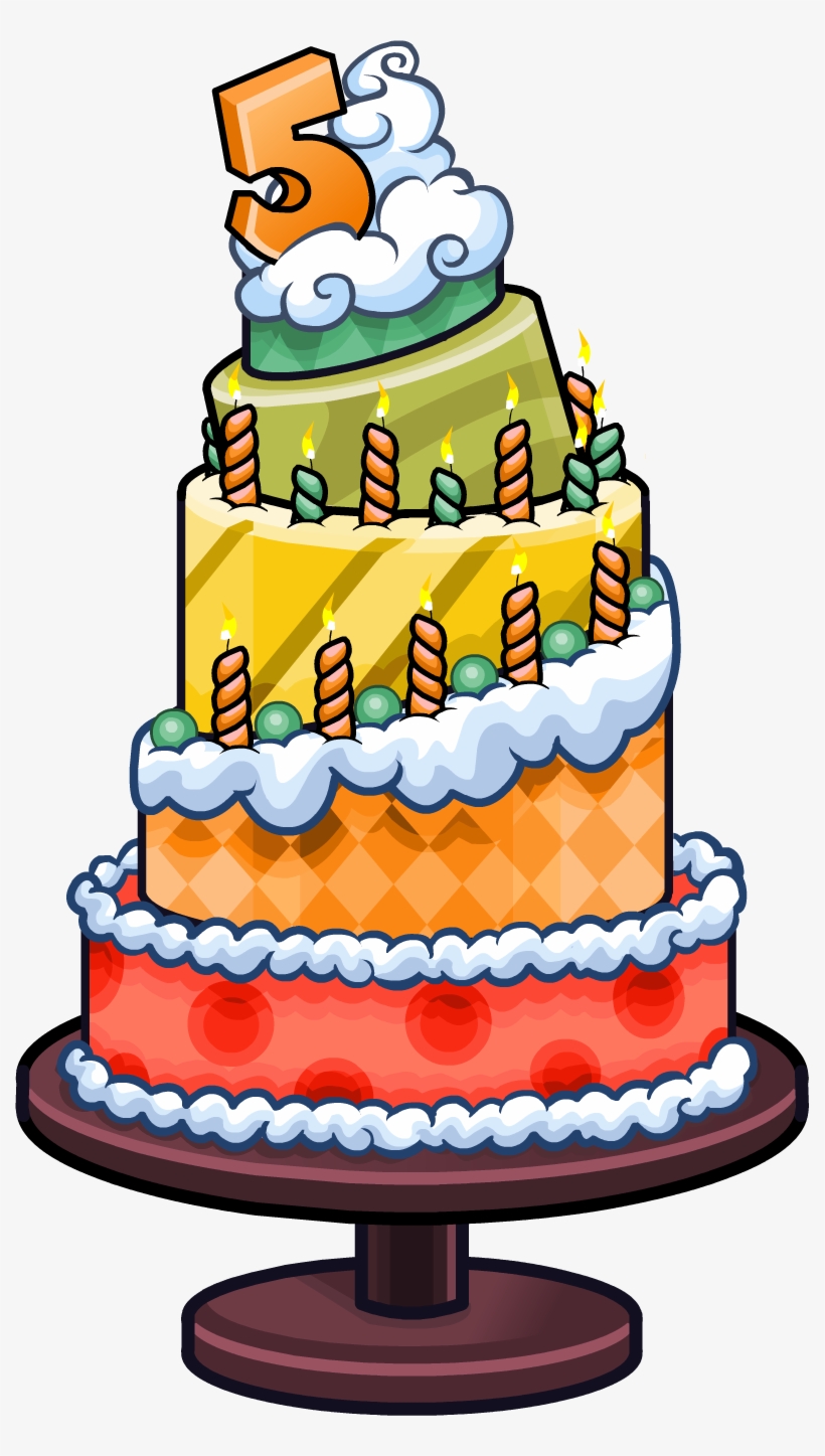 5th Anniversary Party Cake - Cards Decoration Happy Birthday, transparent png