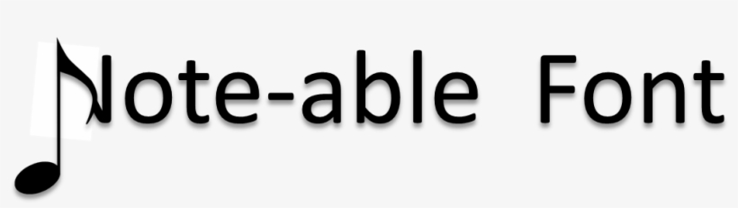 In This Post, I Present My Note-able Font And Music - Font Note Music, transparent png
