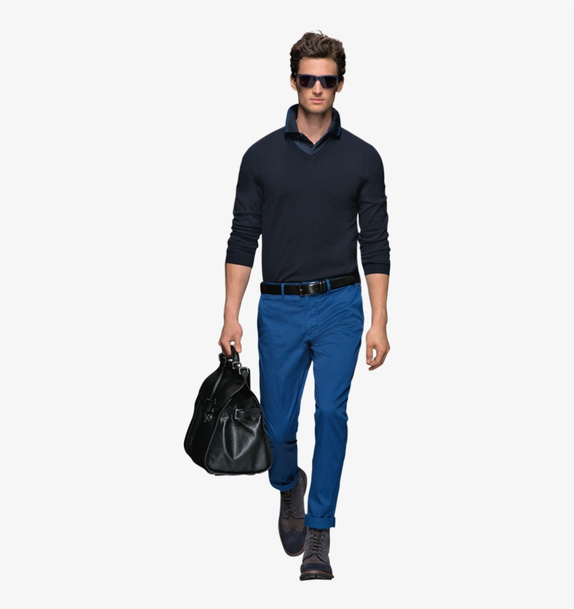 Hugo Boss Fall Winter 2013 2014 Mens Sportswear - Jeans Model For Man Png, transparent png