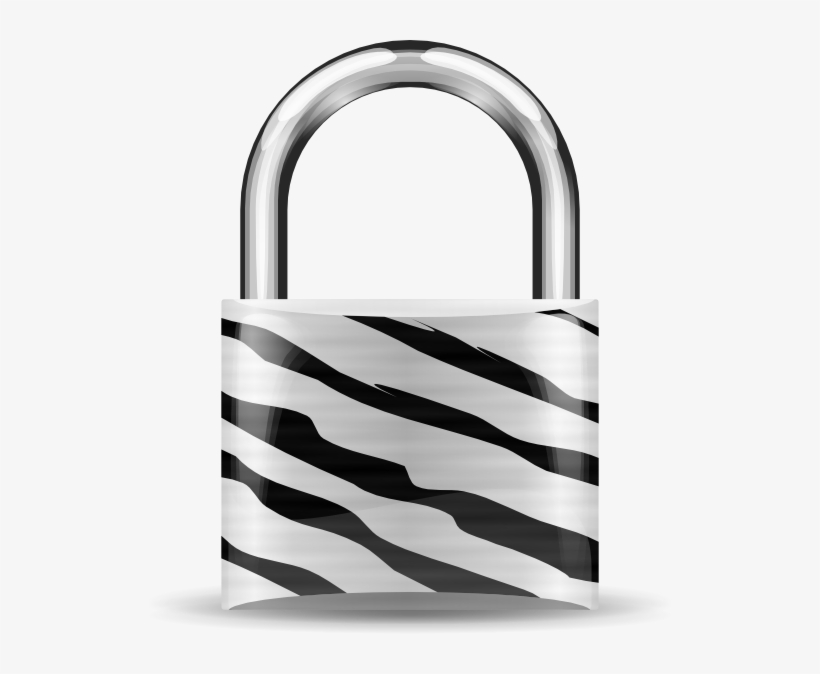 Original Png Clip Art File Padlock Zebra Svg Images, transparent png