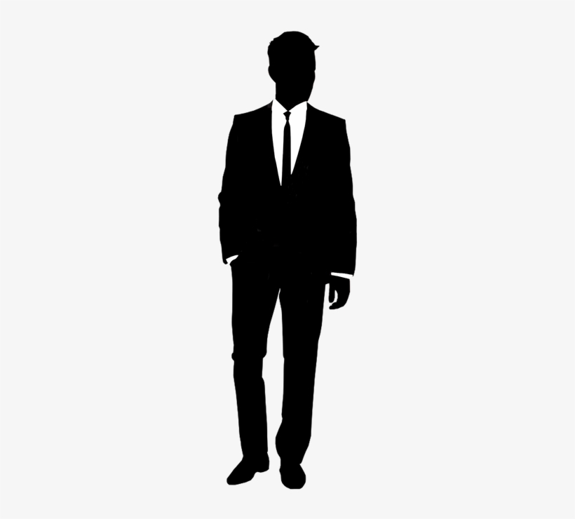 Unfortunate Men's Fashion - Suit Silhouette, transparent png