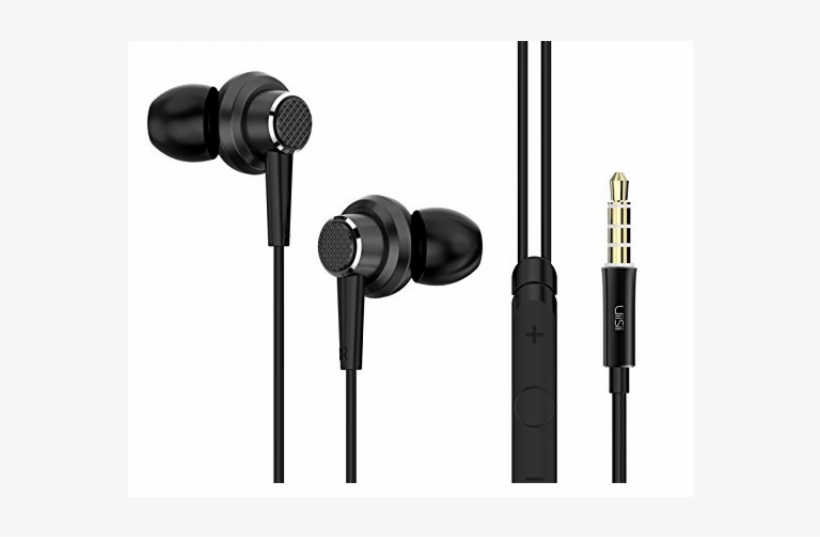 Earphone Uiisii Metal Silver - Dokkanafkar.com, transparent png