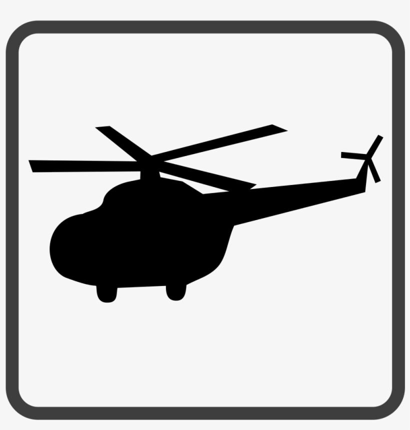 Helicopter Black Icon - Icone Hélicoptère, transparent png