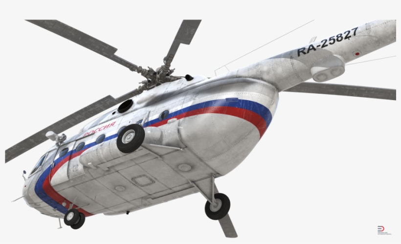 Mil Mi-8 Hip Russian Medium Transport Helicopter 3d - Helicopter, transparent png
