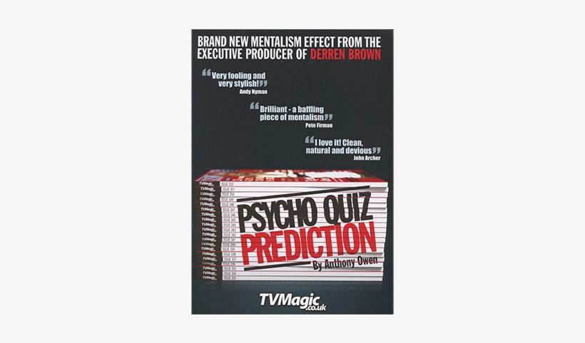 Anthony Owen Psycho Quiz Prediction, transparent png