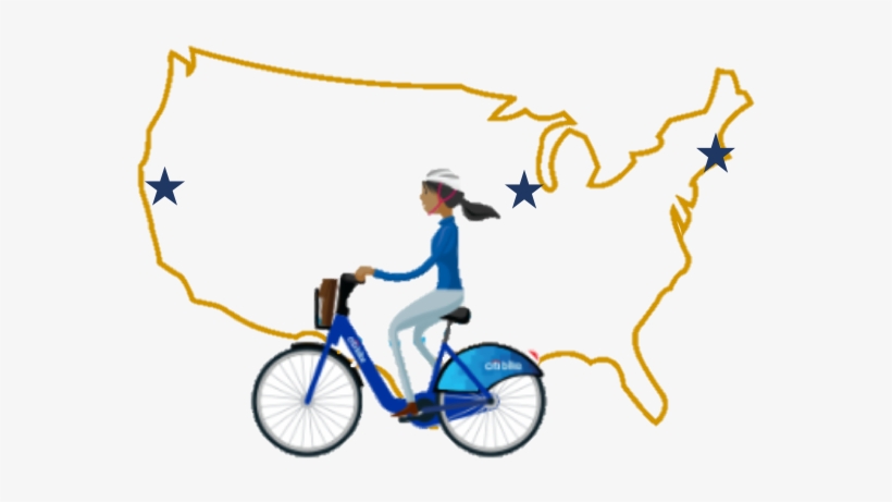 Bike Country Icon - United States Outline, transparent png