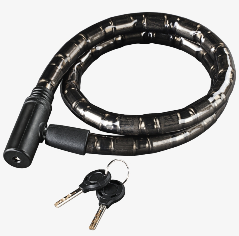 Armoured Cable Bike Lock, 100 Cm, Black - Hama 00178123 (schwarz), transparent png