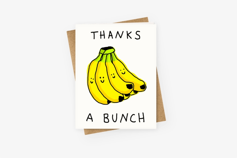 Thanks A Bunch Greeting Card - Happy Mothers Day Friend Funny, transparent png