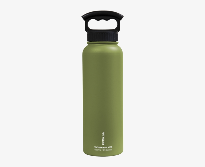 40oz Bottle With Wide Mouth 3 Finger Lid - Fifty Fifty Water Bottle 40 Oz, transparent png
