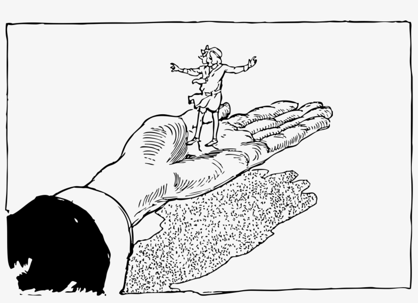 This Free Icons Png Design Of Little Girl In The Hand, transparent png