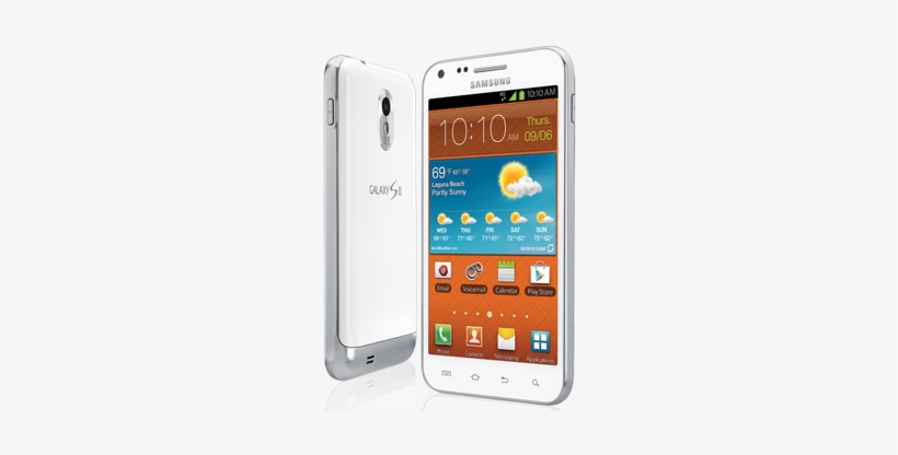 Samsung Phone Png On Picterest - Samsung Galaxy S Ii - 16 Gb - White - Boost Mobile, transparent png