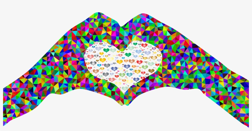 This Free Icons Png Design Of Low Poly Prismatic Fractal, transparent png