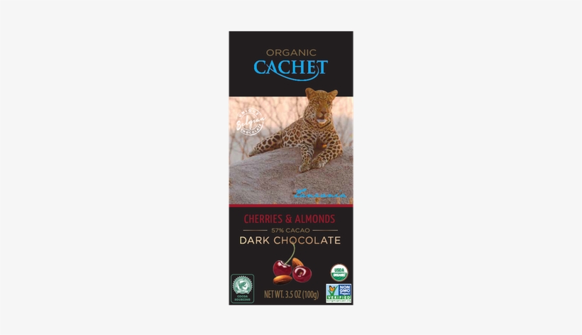 Cachet Tanaznia Single Origin Dark Chocolate With Cherries - Cachet Caramel And Sea Salt, transparent png