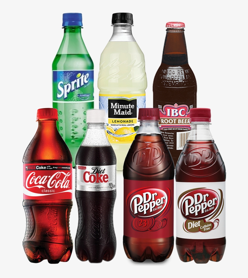 Drinks-stacked - Caffeine Free Diet Dr Pepper, 20 Fl Oz Bottle, transparent png