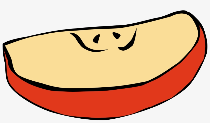 Big Image - Apple Slice Clip Art, transparent png