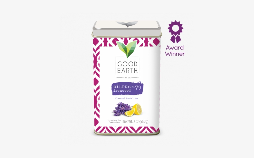 Citrus Ironwood - Good Earth Tea Citrus Ironwood Premium Organic Loose, transparent png