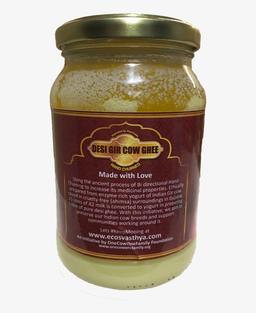 Ecosvasthya Desi Gir Cow A2 Ghee 475ml - Mumbai, transparent png