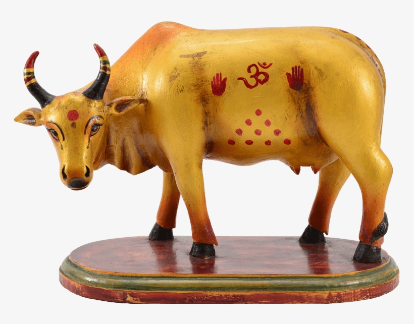 Golden Cow Figurine 1 - Bull, transparent png