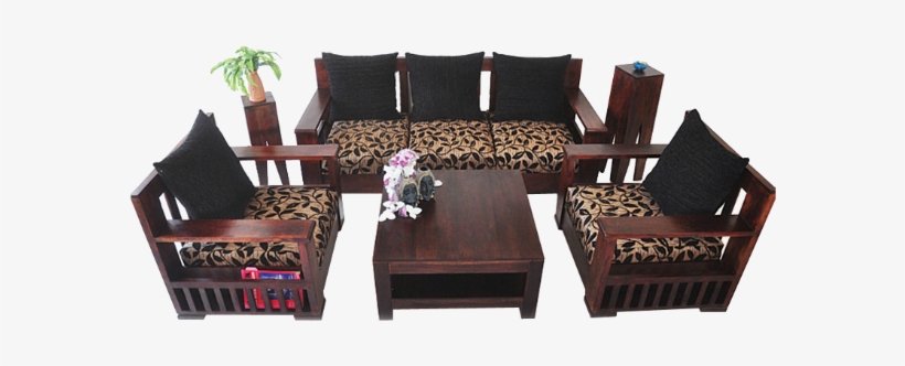 Global Furniture Gfi Wooden Sofa - 3 Seater Wooden Sofa Latest Designs, transparent png