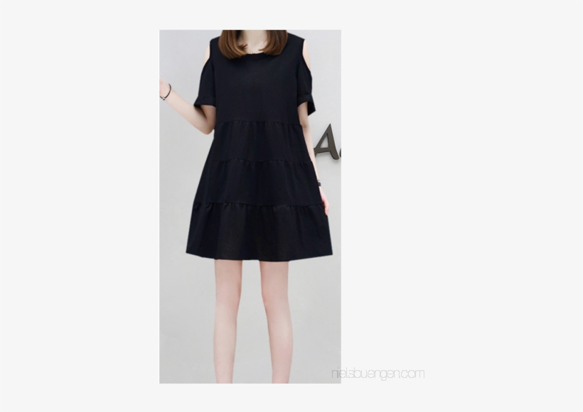 Korean Style Fashion Dress Women Girls Loose A-dress - Girls Summer Dresses, transparent png