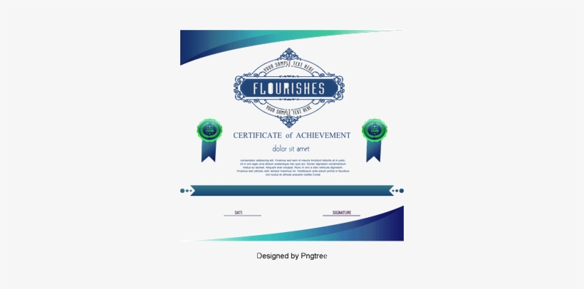 Green Certificate Template, Vector Png, Graduation - Portable Network Graphics, transparent png