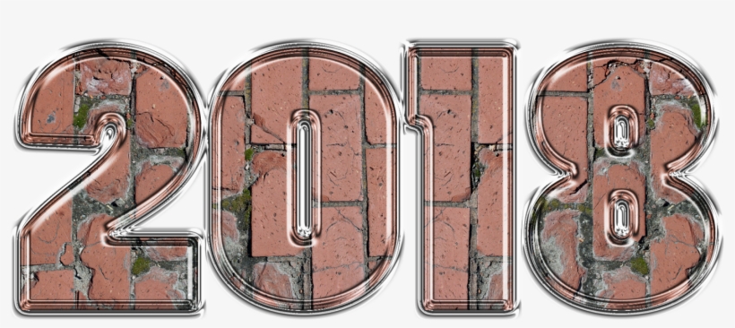 2018 3d Download Greetings And Happy New Year 2018 - Plywood, transparent png