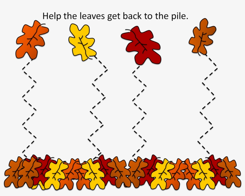 Check It Out At My Tpt Store - Tracing Worksheets Fall Leaves, transparent png