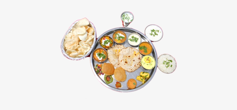 Gujrati Thali - Rajasthani Thali Png, transparent png