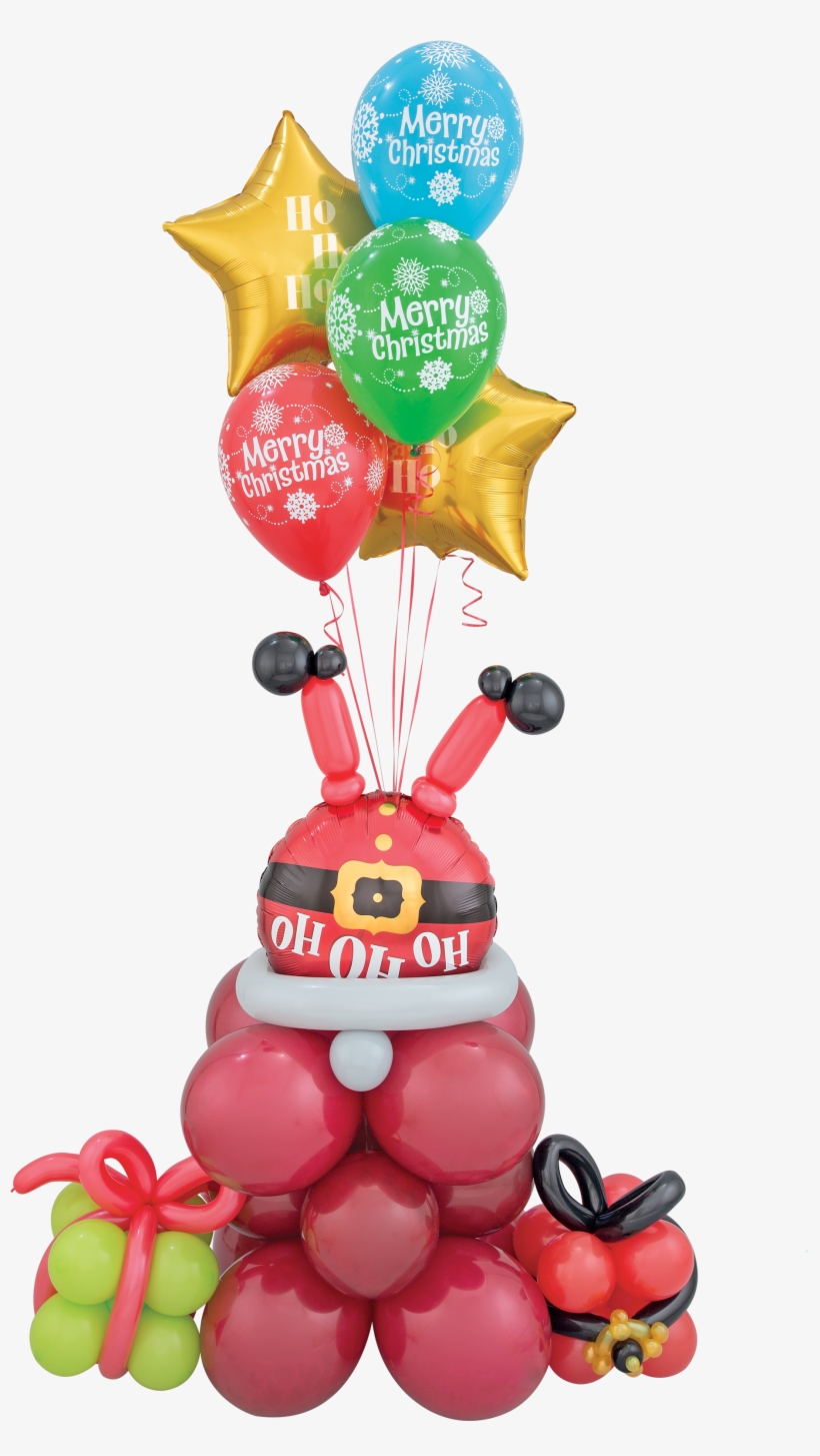 Santa Balloon Bouquet - Ho Ho Ho, transparent png