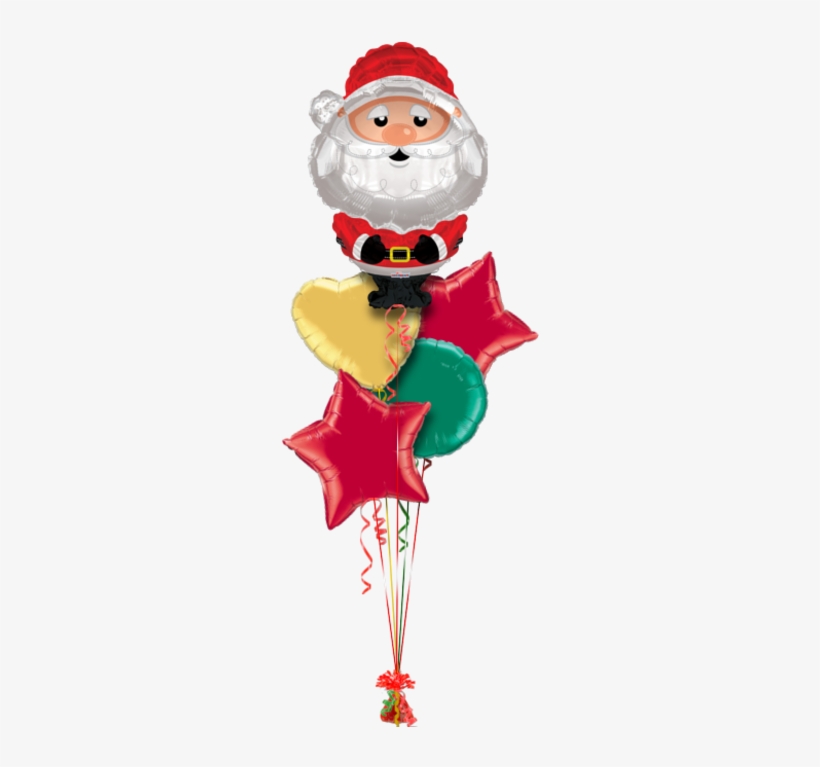 Santa Christmas Shape Christmas Balloon - 36" Santa Christmas Shape Balloon - Mylar Balloons, transparent png