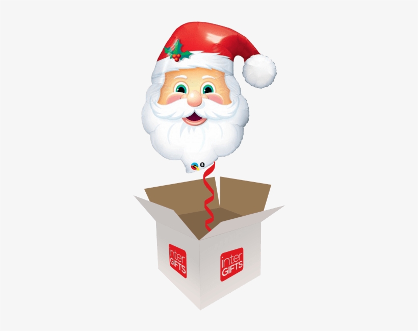 32″ Christmas Santa Head - Qualatex Santa, transparent png