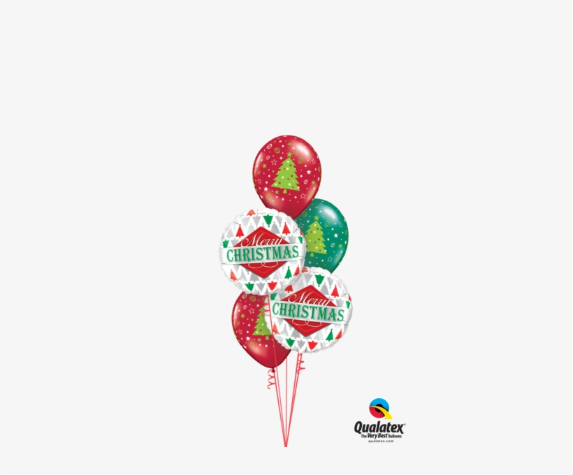 Festive Christmas Trees - 18" Merry Christmas Tree Patterns, transparent png