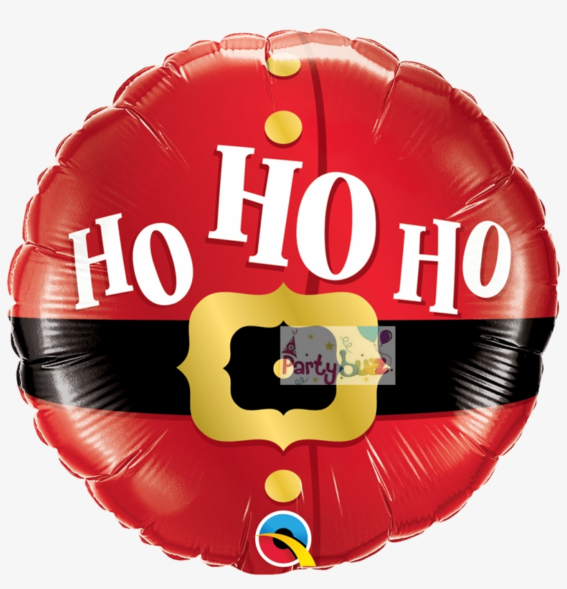 Ho Ho Ho Santa's Belt Foil Mylar Balloon | 18" | Qualatex, transparent png