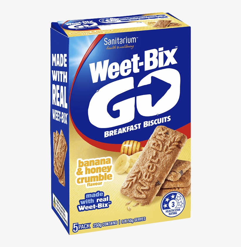 Sanitarium Weet-bix Go Breakfast Biscuits Vanilla, transparent png