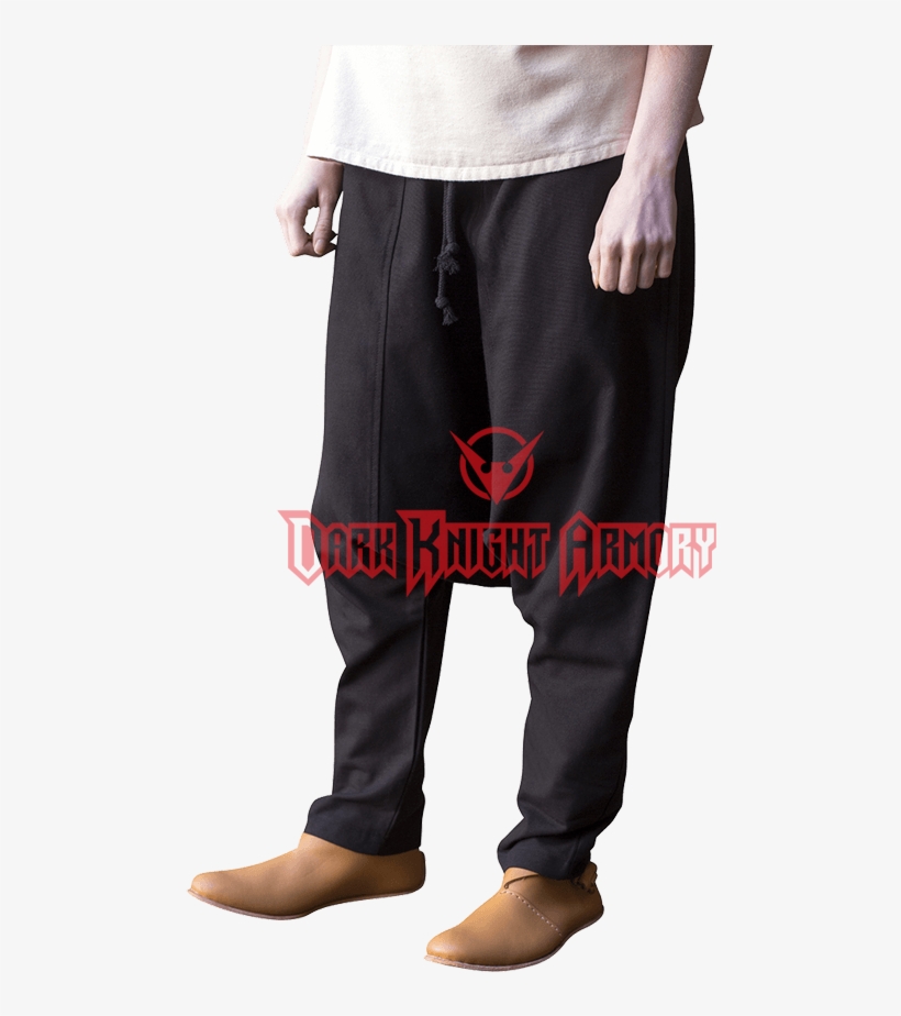 Viking Salwar Pants - Mittelalter Hose Frauen, Pluderhose - Schwarz, transparent png