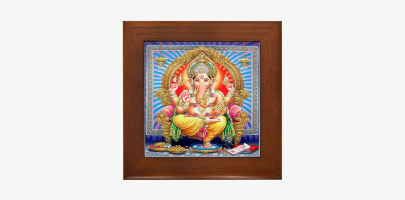 Ganesh Framed Tile - Ganesh Mousepad, transparent png