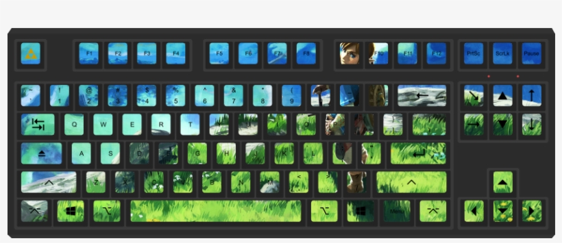 The Legend Of Caps Lock By Cedar 87-key Custom Mechanical - Full Custom Mechanical Keyboard, transparent png