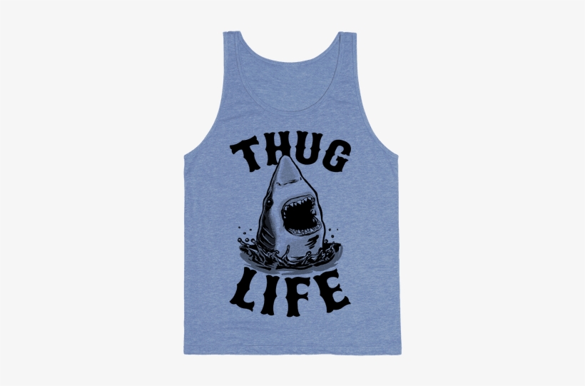 Thug Life Shark Tank Top - Thug Life T Shirt Png, transparent png
