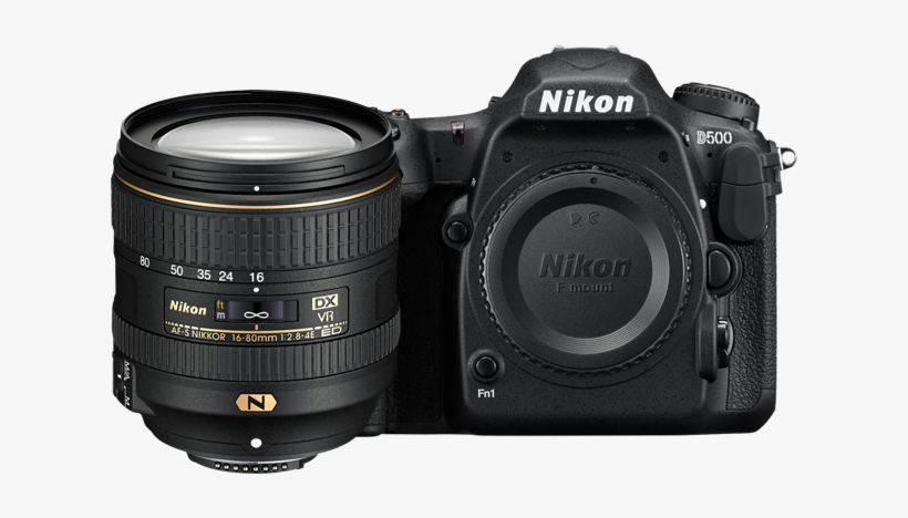 Image - Nikon D500 20.9mp Digital Slr Camera (black) With Af-s, transparent png