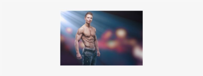 Sexy Fashion Portrait Of A Hot Male Model Poster • - Fashion, transparent png