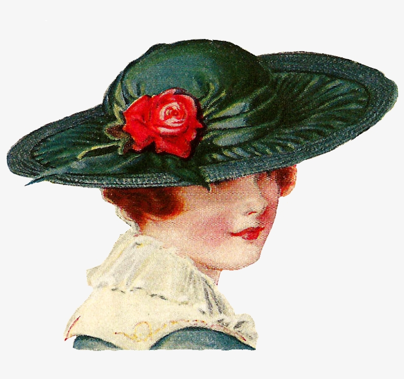 Vintage - Vintage Woman Hat Png, transparent png