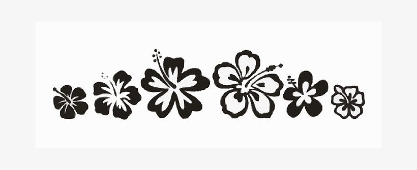Tribal Pattern Flower Floral Hawaii Tattoo - Tribal Blomma, transparent png